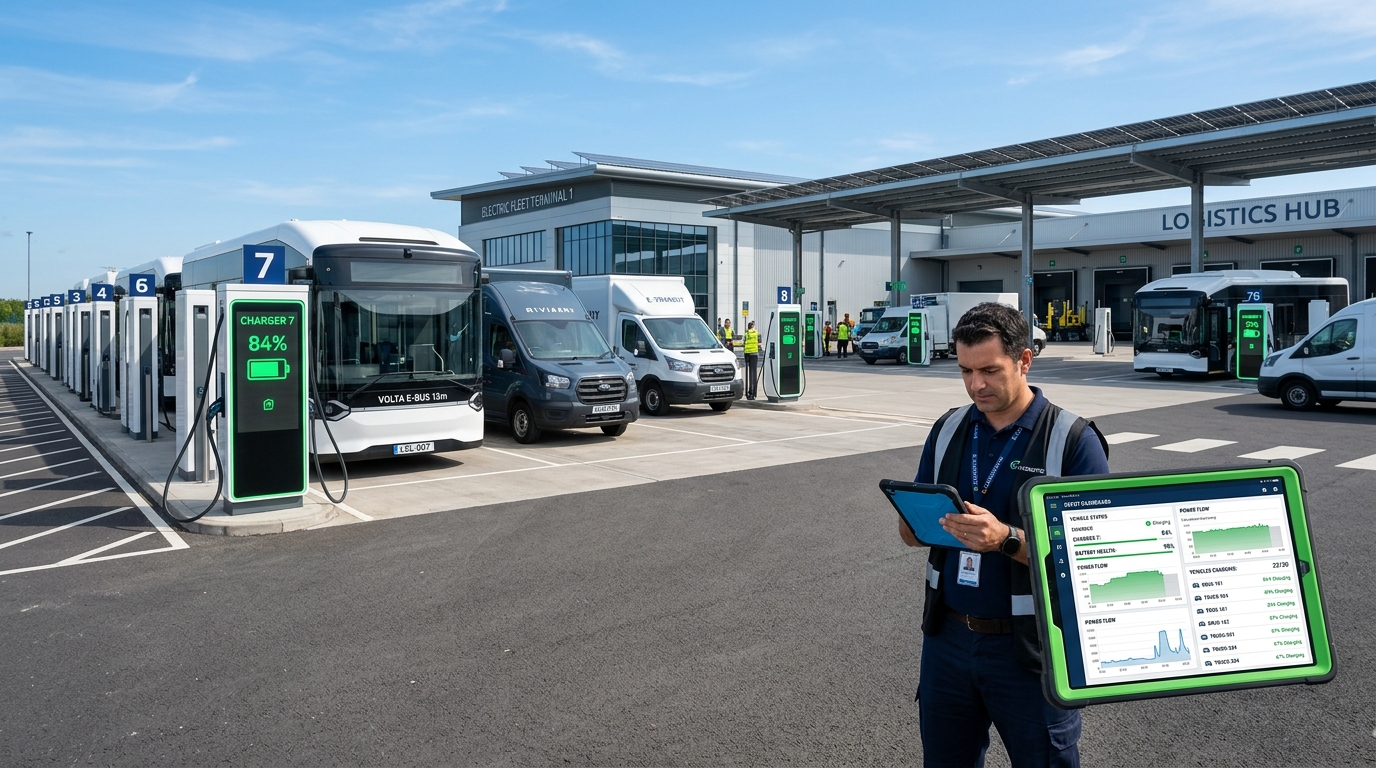 EV Fleet Management operations dashboard
