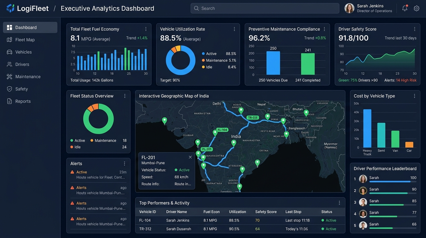 Corporate Fleet Management Console Preview